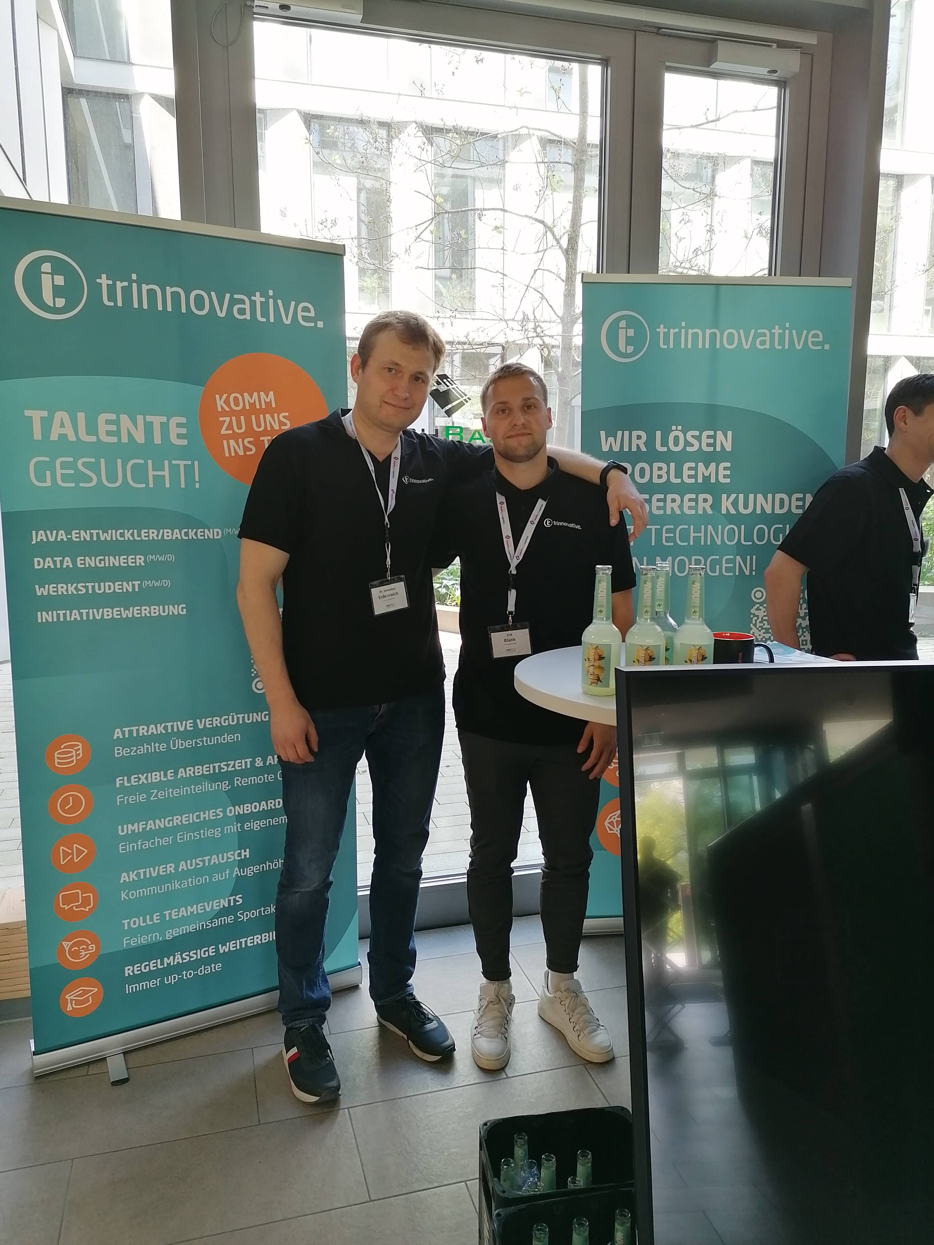 Sebastian und Erik auf der Jobtech 2022
